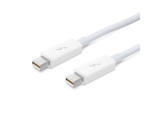Apple Thunderbolt kabel 2 meter vit