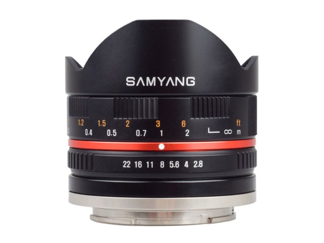 Samyang 8mm f/2,8 UMC Fisheye II svart till Fuji X
