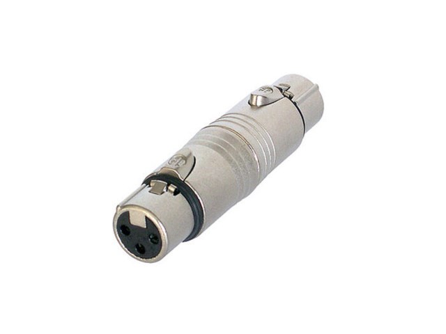 Neutrik XLR 3-pol, XLR-hona - XLR-hona adapter