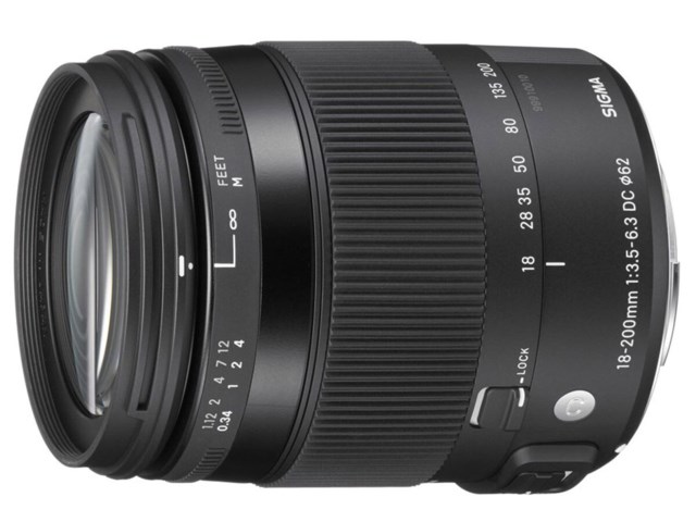 Sigma 18-200mm f/3,5-6,3 DC Macro OS HSM Contemporary till Canon (uppackad)