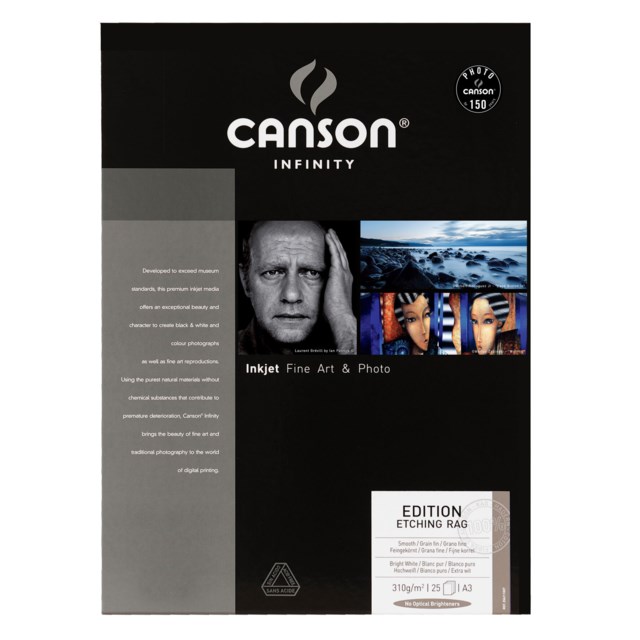 Canson Edition Etching Rag A3 310gr 25blad