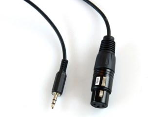 Pulse Mikrofonkabel XLR hona - 3,5 mm minitele hane 5 m