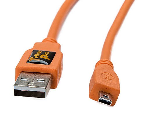 Tether Tools USB-A 2.0 - B Mini 8 pin Tether Pro 4,6m