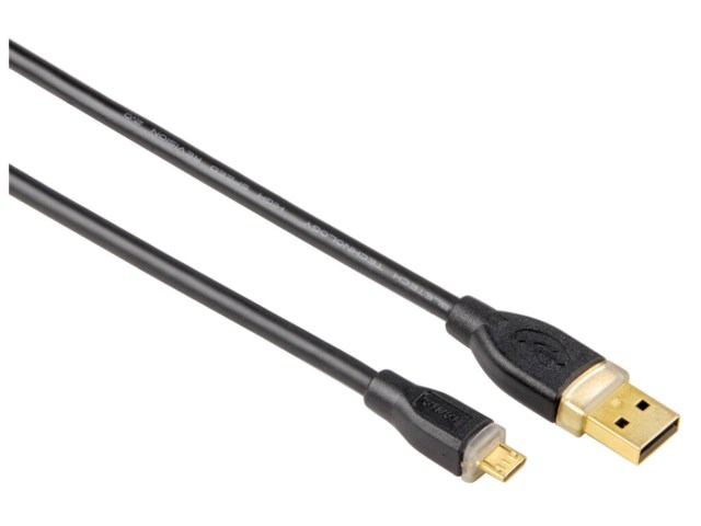 Hama USB-A 2.0 Male - B Micro Male 1,8m