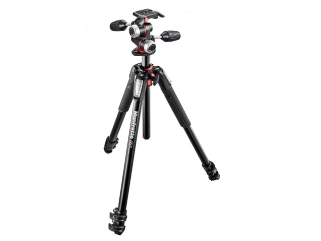 Manfrotto Stativkit MK055XPRO3 + MHXPRO-3W aluminium