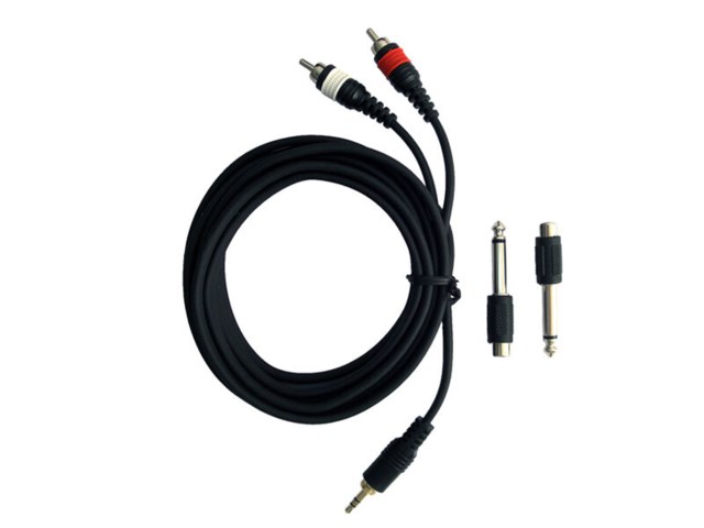 Pulse Audiokabel 3,5mm tele hane - 2xRCA hane 3 meter