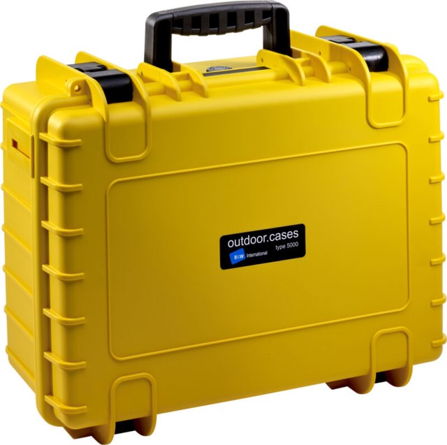 B+W Outdoor Case Type 5000 gul med avdelare