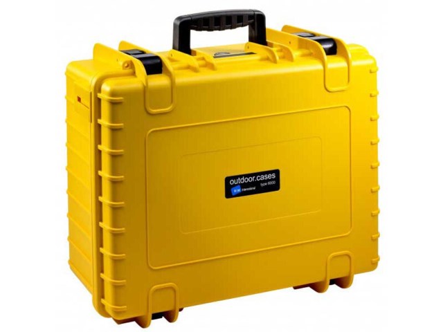 B+W Outdoor Case Type 6000 gul med skumplast
