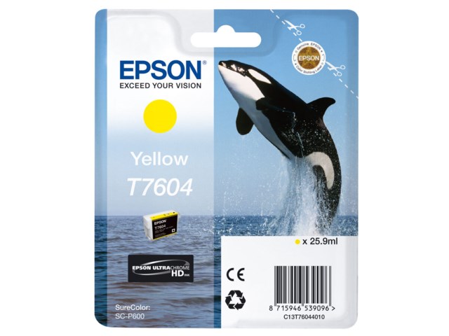 Epson Bläckpatron gul 25,9 ml T7604 till SC-P600