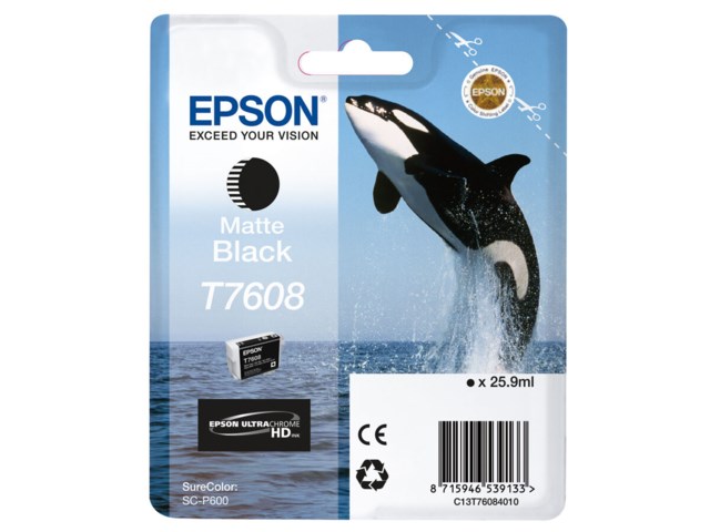 Epson Bläckpatron matt svart 25,9 ml T7608 till SC-P600