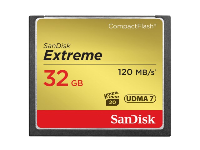 Sandisk Minneskort Compact Flash 32GB Extreme 120MB/s