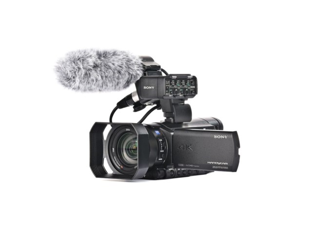 Sony FDR-AX100E + mikrofon och adaptersats XLR-K2M