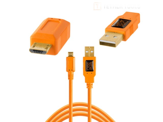 Tether Tools USB-A 2.0 Male - B Micro 5 pin TetherPro Pin 4,6m