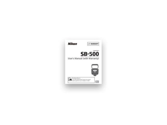 Nikon Manual till SB-500 finska