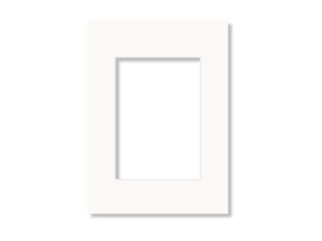 Scandinavian Photo Passepartout för 60x80-fotoram benvit