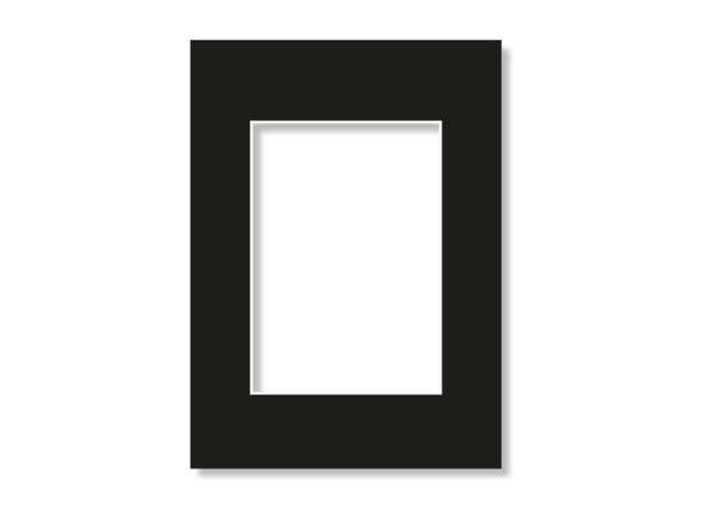 Scandinavian Photo Passepartout för 60x80-fotoram svart