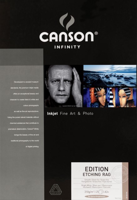 Canson Edition Etching Rag A3+ 310gr 25blad