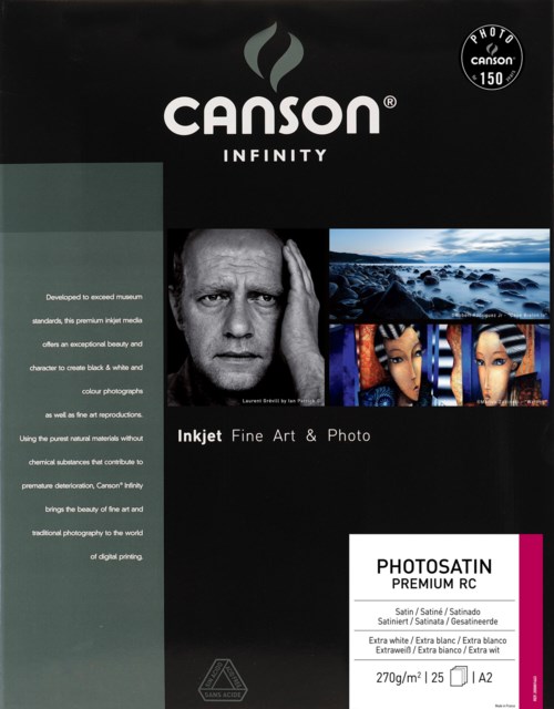 Canson Fotopapper A2 PhotoSatin Premium RC 270 gr 25 blad