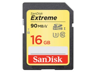 SanDisk Minneskort Secure Digital 16GB SDHC Extreme