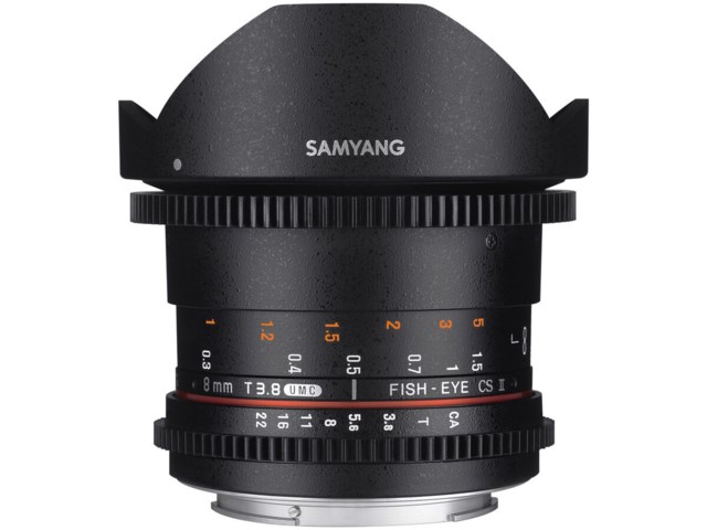 Samyang 8mm T3.8 VDSLR UMC Fisheye CS II till Canon