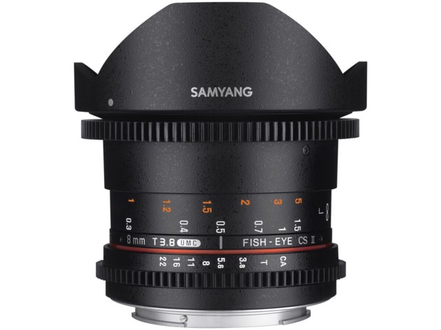 Samyang 8mm T3.8 VDSLR UMC Fisheye CS II till Sony E