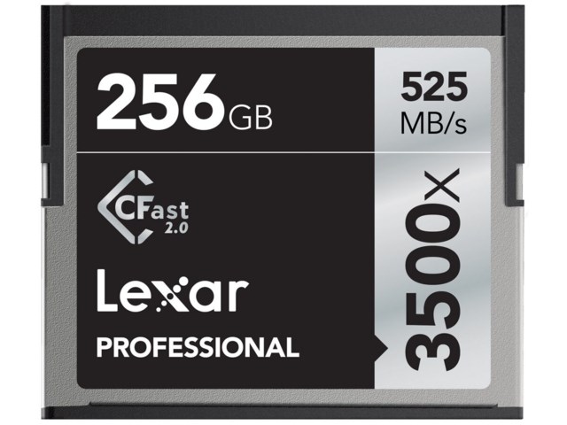 Lexar Minneskort Pro CFast 2.0 256GB 525MB/s 3500x