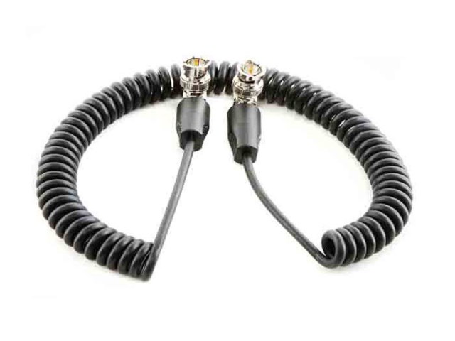Shape HD-SDI spiralkabel 50 cm BNC hane - BNC hane