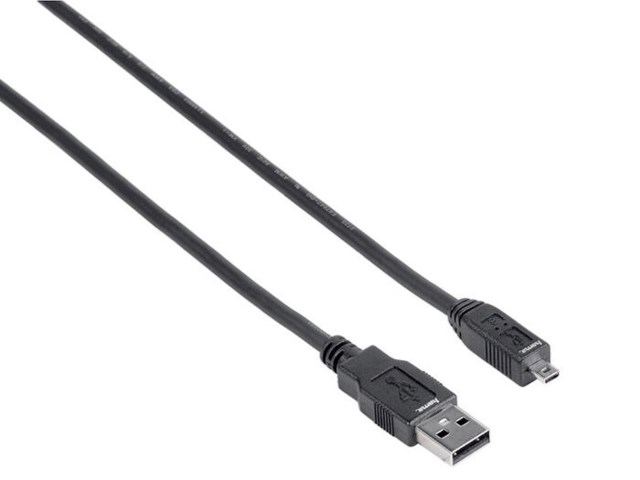 Hama USB-A 2.0 Male - mini B 8-pin Male 1,8 m