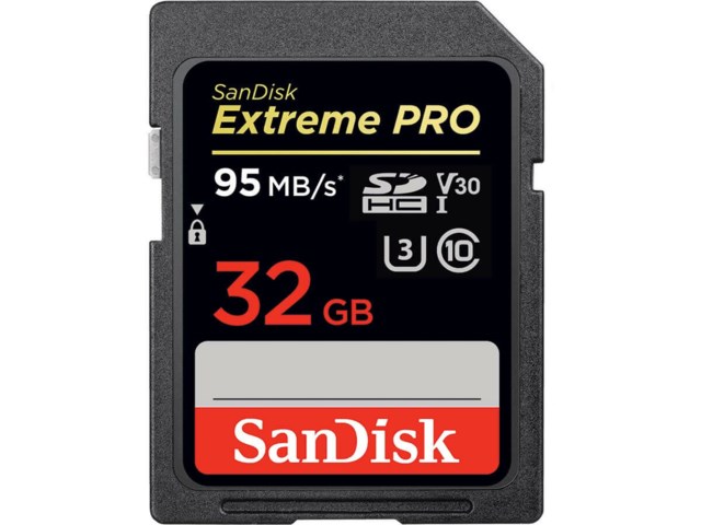 Sandisk Minneskort Secure Digital 32GB Extreme Pro V30 UHS-1 U3 SDHC 95MB/s