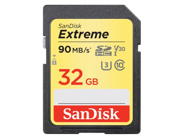 Sandisk Minneskort Secure Digital 32GB SDHC Extreme 90MB/s