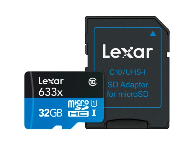 Lexar Minneskort Secure Digital Micro 32GB SDHC 633x