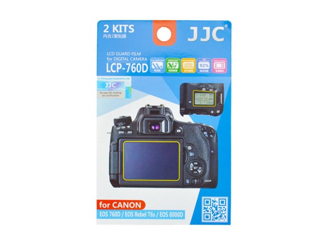 JJC LCD-skydd LCP-760D till Canon EOS 760D 2-pack