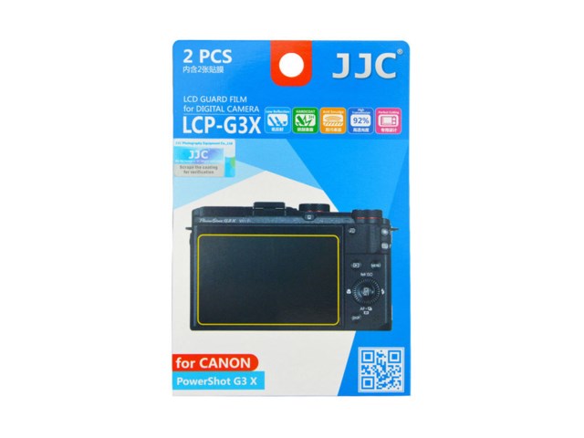 JJC LCD-skydd LCP-G3X till Canon G3 X 2-pack