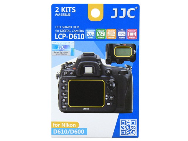 JJC LCD-skydd LCP-D610 till Nikon D610/600 2-pack