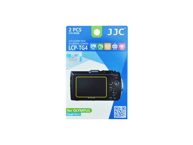 JJC LCD-skydd LCP-TG4 till Olympus Tough TG-4 2-pack