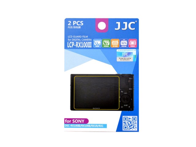JJC LCD-skydd till Sony CyberShot RX100 IV/100 III/