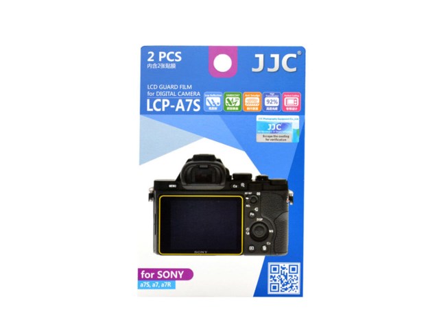 JJC LCD-skydd LCP-A7S till Sony A7S/A7/A7R 2-pack