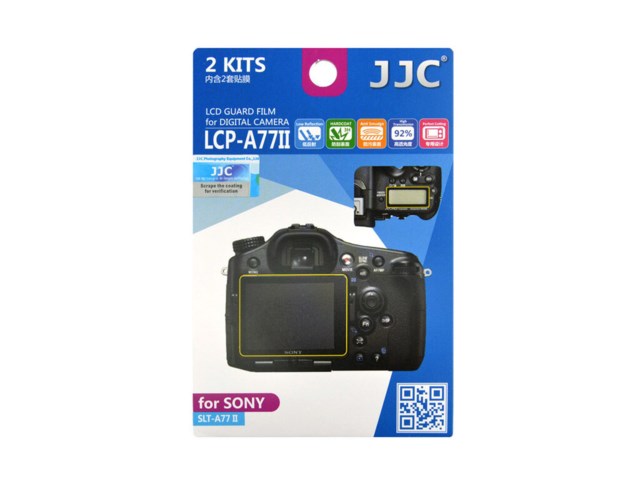 JJC LCD-skydd LCP-A77II till Sony A77/A77 II 2-pack