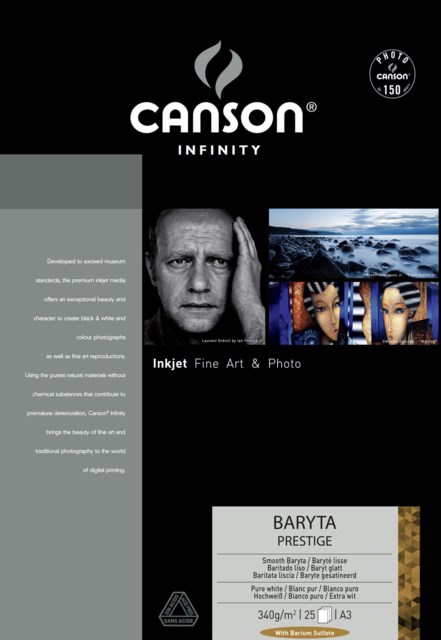 Canson Infinity Baryta Prestige A3 340gr 25blad