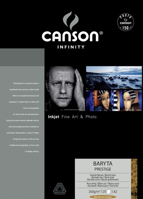 Canson Infinity Baryta Prestige A2 340gr 25blad
