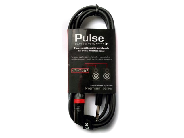 Pulse Ljudkabel 3 meter 6,3 mm - XLR hane
