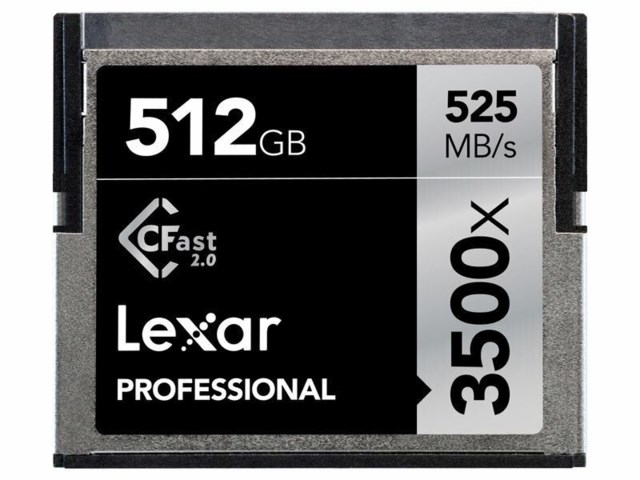 Lexar Minneskort Pro CFast 2.0 512GB 525MB/s 3500x Professional