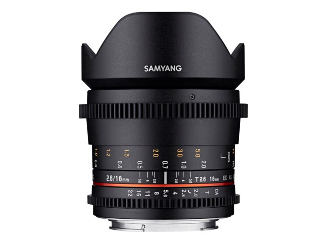 Samyang VDSLR 16mm T2.6 ED AS UMC till Canon EF