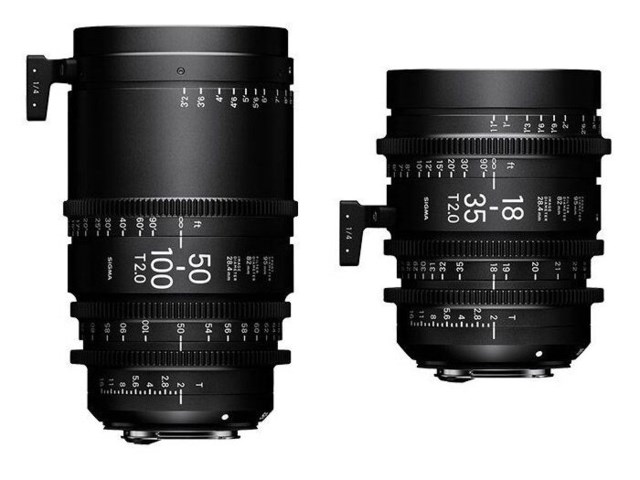 Sigma CINE 18-35mm T2  PL-mount + CINE 50-100mm T2