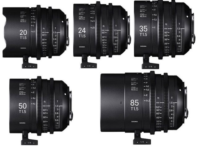 Sigma CINE Five Prime Lenses kit Sony E-mount
