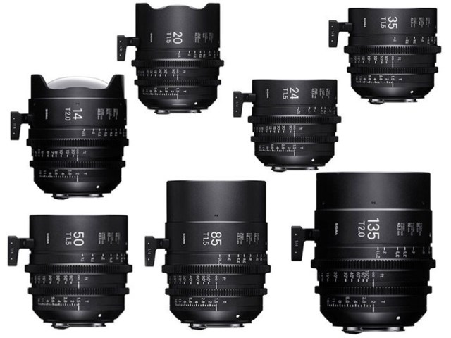 Sigma CINE Seven Prime Lenses kit Canon EF-mount