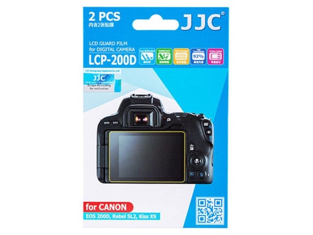 JJC LCD-skydd LCP-200D till Canon Eos 200D 2-pack