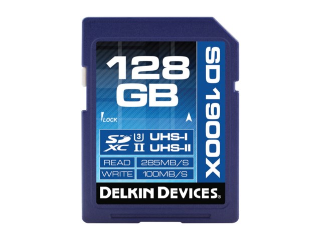 Delkin Devices Minneskort Secure Digital 128GB SDXC 285MB/s 1900X UHS-II U3 V60