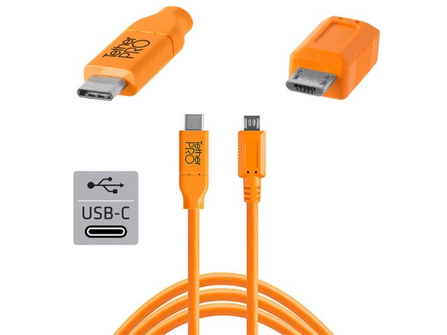 Tether Tools TetherPro kabel USB-C till 2.0 Micro-B 5-pin