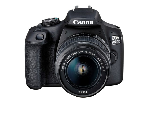 Canon EOS 2000D svart + EF-S 18-55mm f/3,5-5,6 IS II